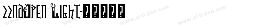 22ndOpen Light字体转换